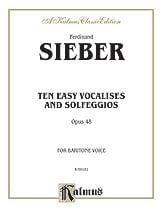 Ten Easy Vocalises and Solfeggios Vocal Solo & Collections sheet music cover